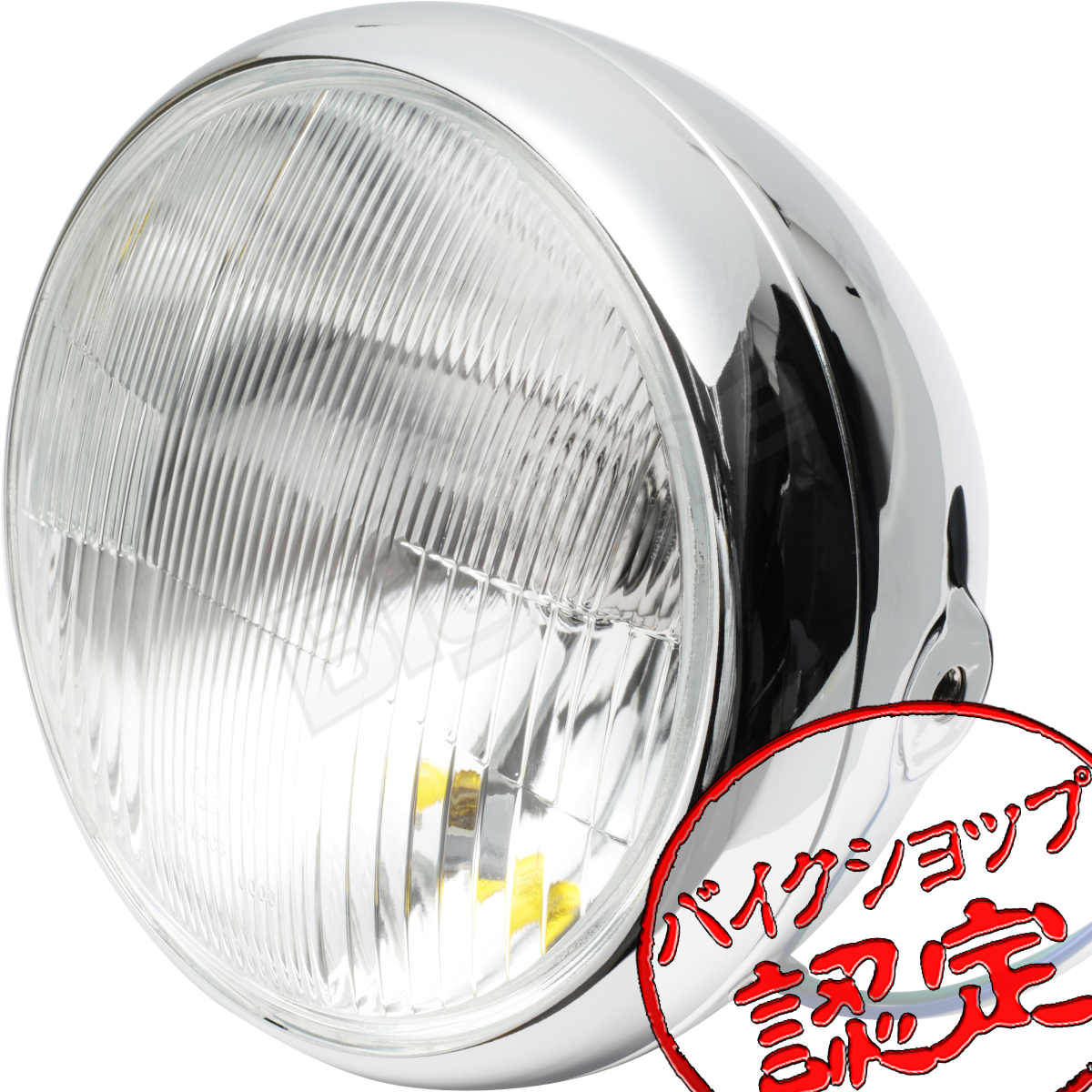 BigOne Cafe ガラス レンズ CB223S CB400SS CL400 GB250クラブマンCB250T VRX400 GB400 GL400 CD125T CB750Fヘッド ライト ケース メッキ_画像1