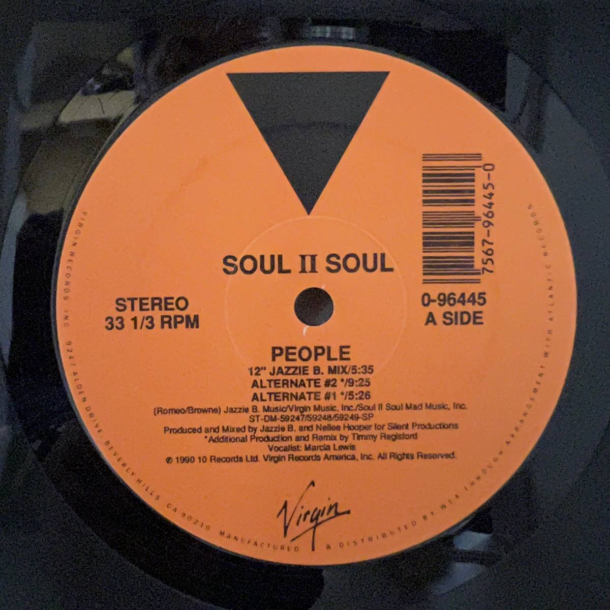 Acid Jazz 12 - Soul II Soul - People - Virgin - VG+ - シュリンク付_画像3