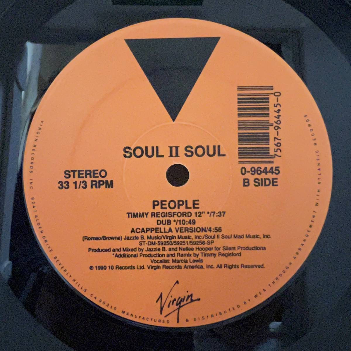 Acid Jazz 12 - Soul II Soul - People - Virgin - VG+ - シュリンク付_画像4