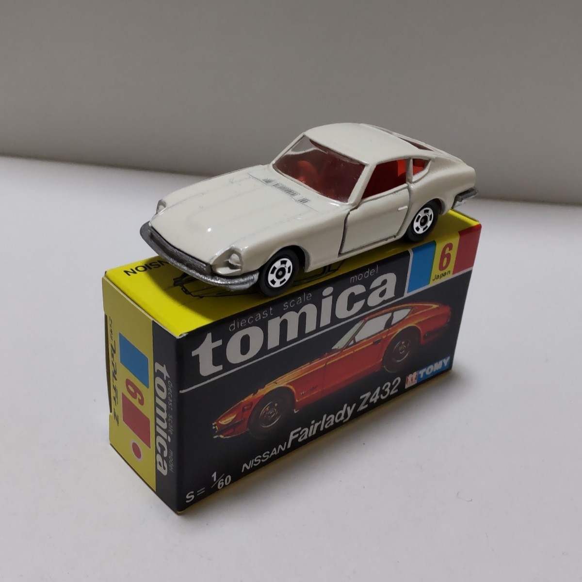 トミカ 6 フェアレディ Z432 白 1Hホイール コピー箱（おまけ）付きの画像1