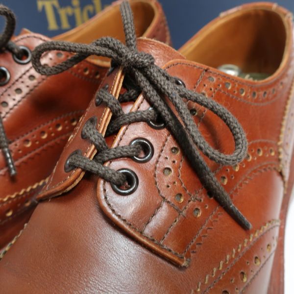 極美品 トリッカーズ Tricker's ウィングチップシューズ/BURTON/英国製