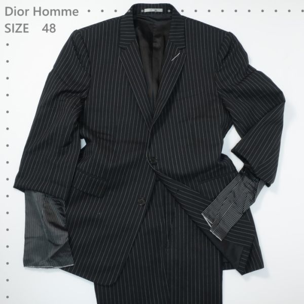 高評価なギフト ディオールオム 極美品 Dior 48（4926) ブラック