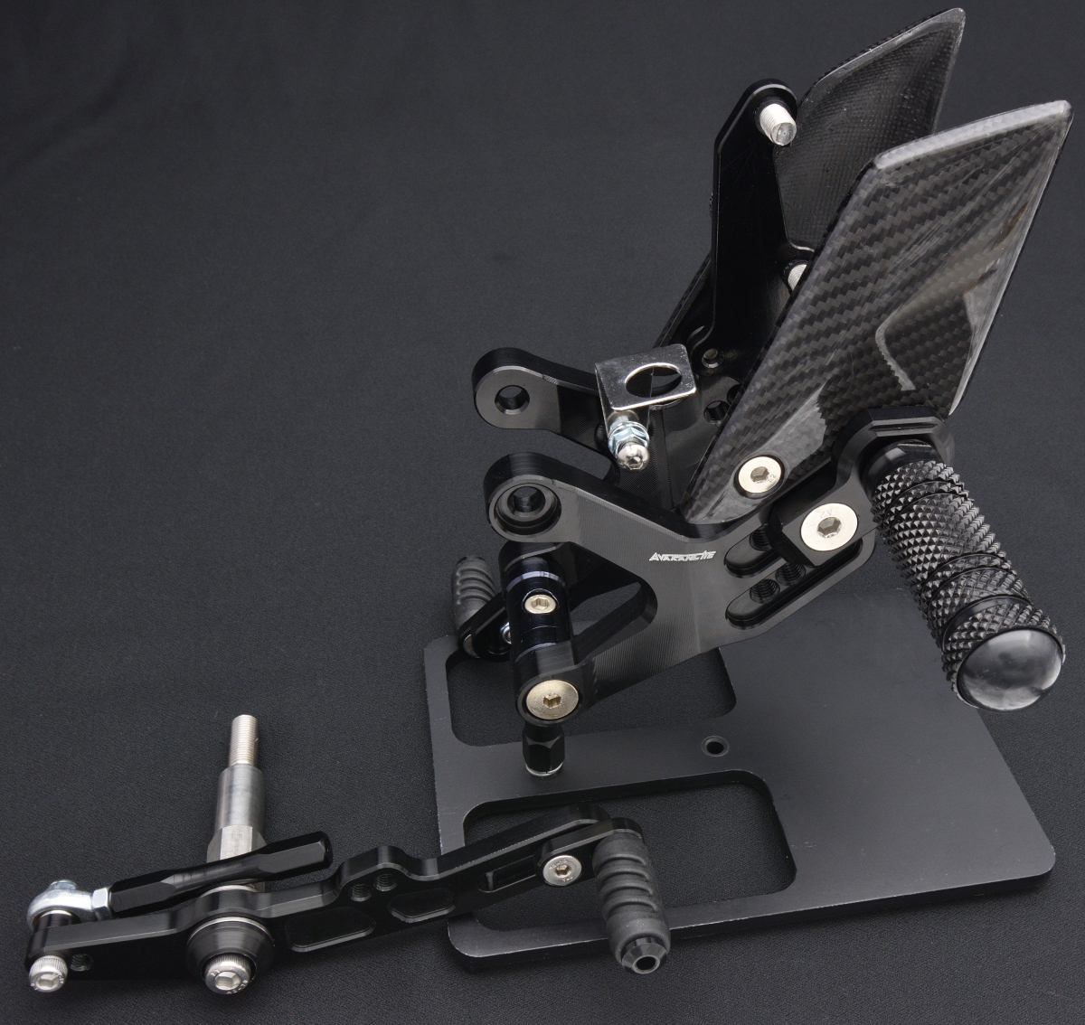 MT-09 ABS 21- RN69J バックステップ rearsets 3D Carbon Black