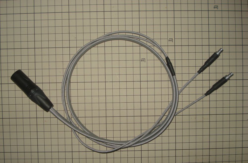 リアル 1.3M 6N銀メッキOCC線 HD800用バランスケーブル 灰色メッシュスリーブ クリックポスト送料込 4ピン XLR ゼンハイザー リアル 1.3M 6N銀メッキOCC線 HD800用バランスケーブル 灰色メッシュスリーブ クリックポスト送料込 4ピン XLR ゼンハイザー