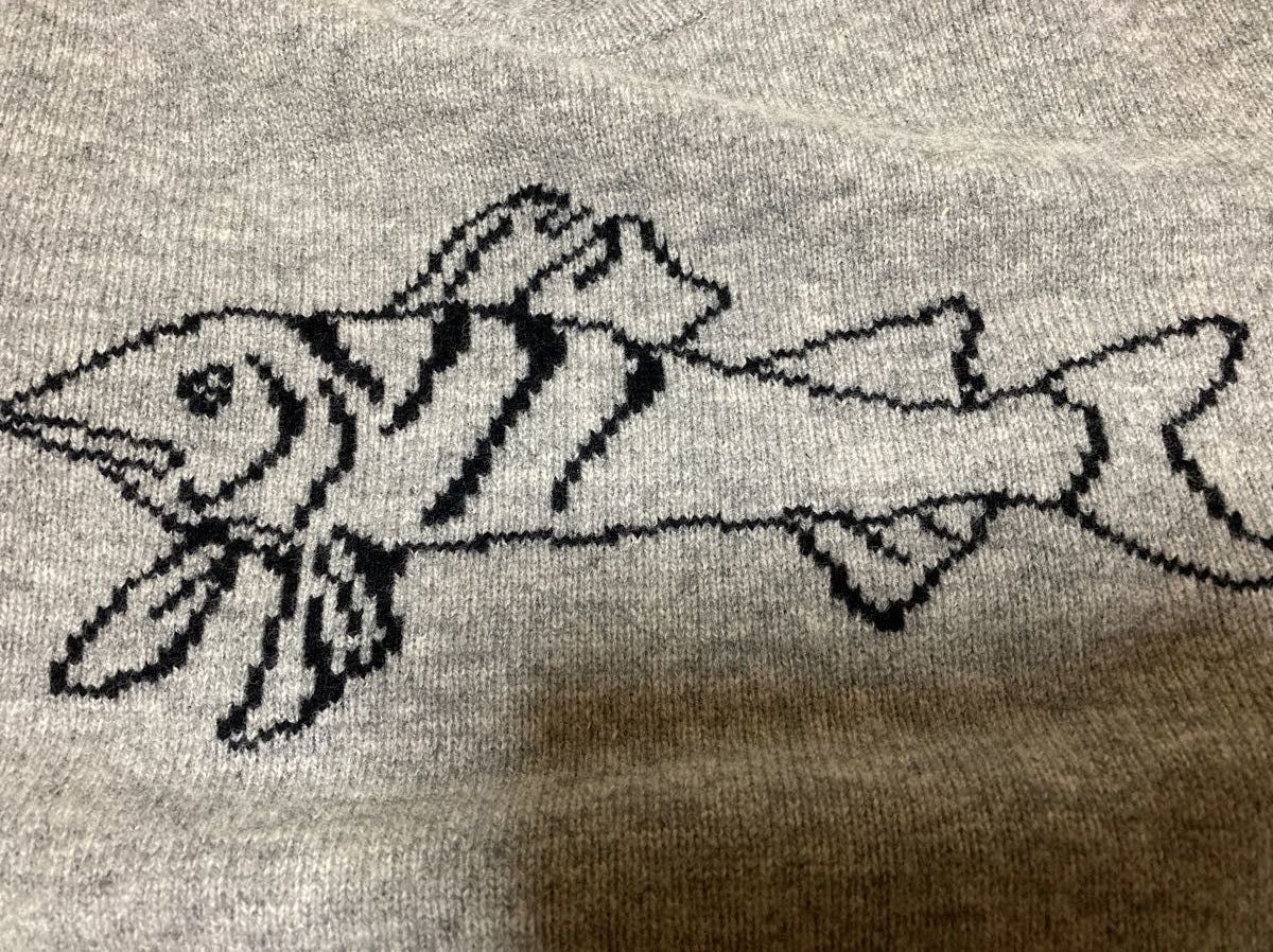 ユニクロ jwanderson ボーダー長袖Tシャツ 魚ニットセーター - ニット