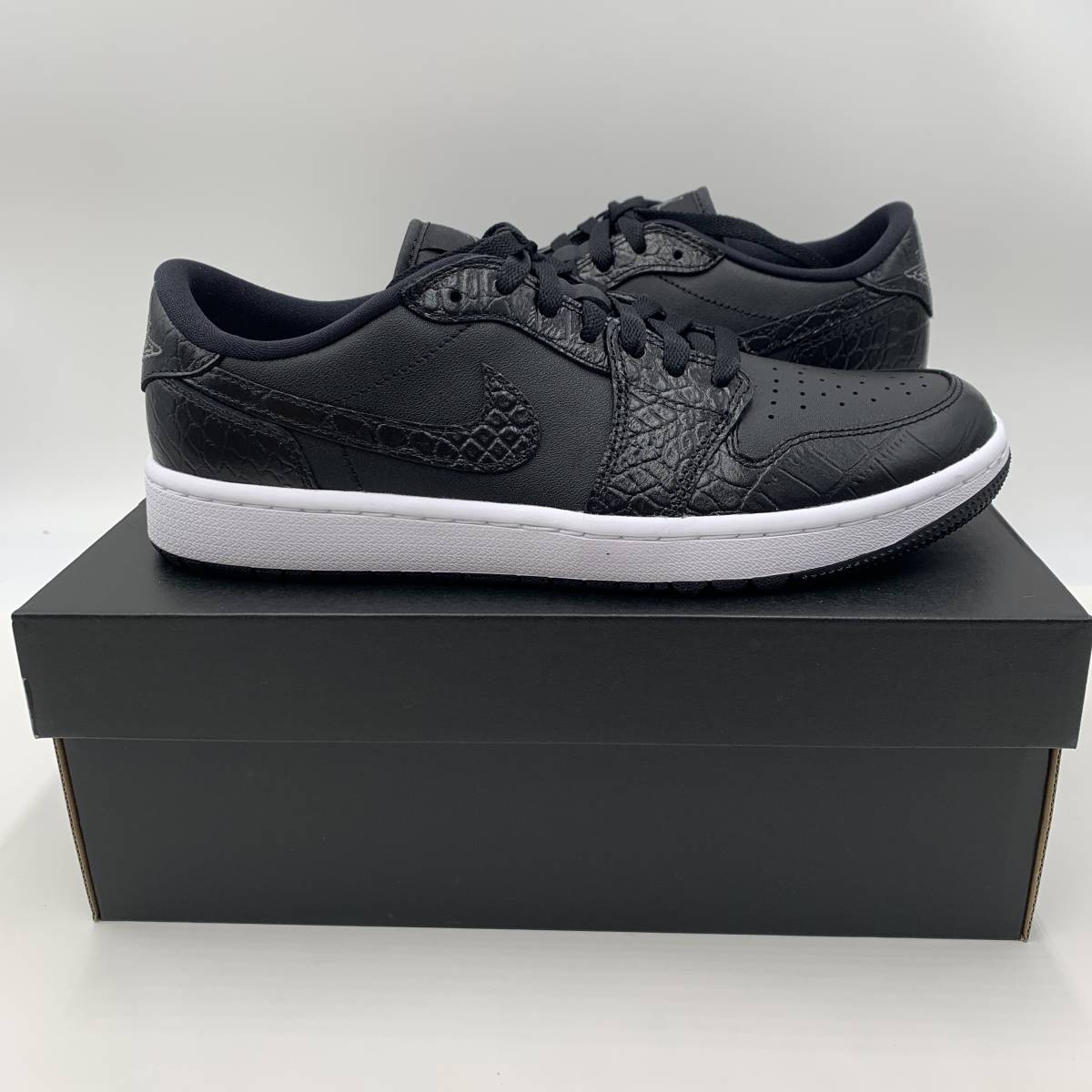【即納】正規 新品 28.5cm NIKE AIR JORDAN 1 LOW GOLF エアジョーダン1 ロー ゴルフ ブラック クロコダイル ゴルフシューズ DD9315-003