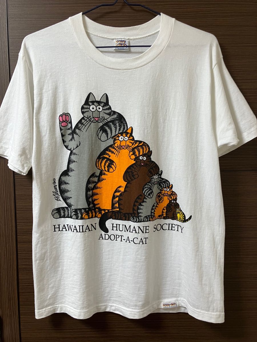 クレイジーシャツ クリバンキャット Tシャツ ハワイ M クレイジーシャツ クリバンキャット Tシャツ ハワイ M