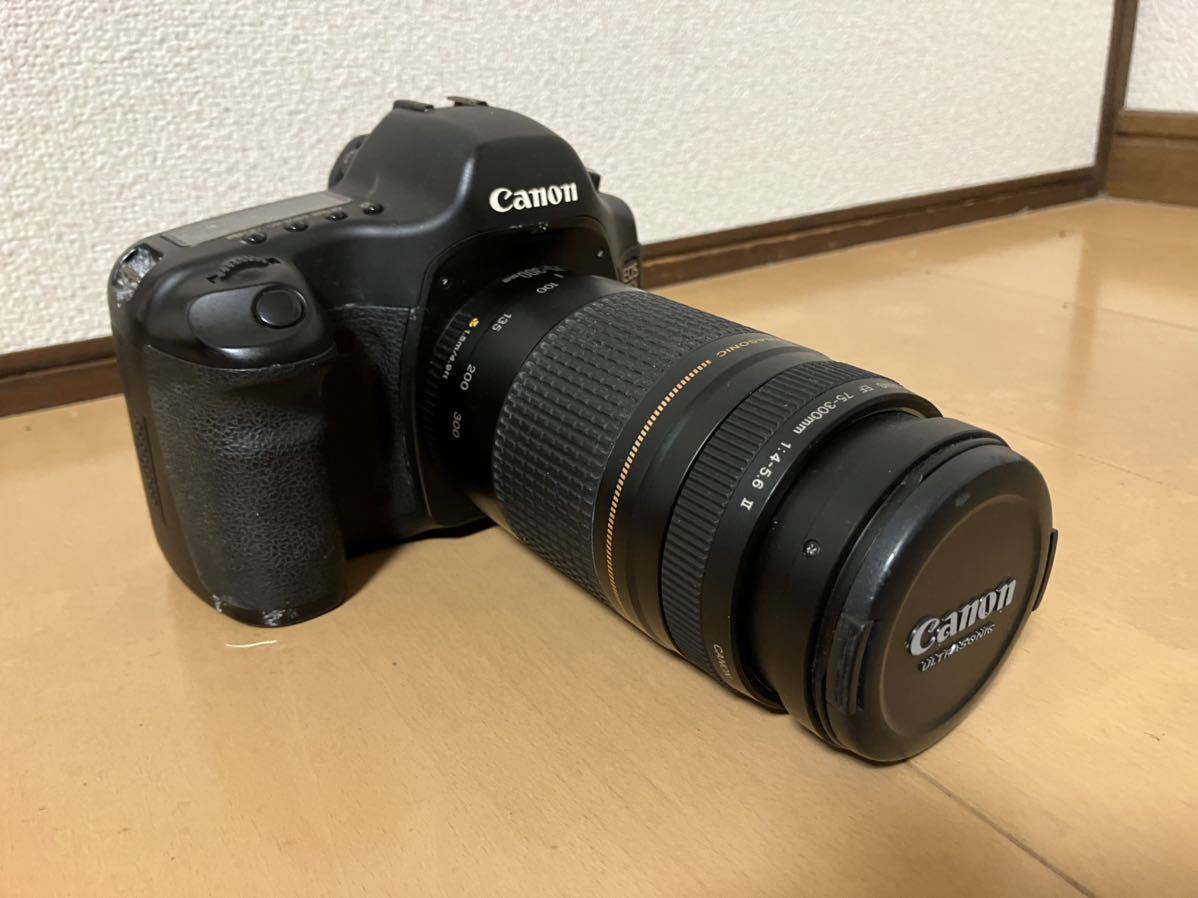 Canon キャノン EOS50D デジタル一眼レフ 75-300mm ジャンク品扱いの画像1