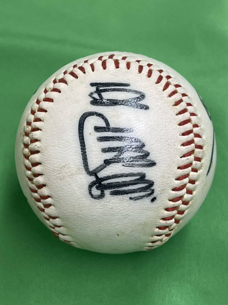  Yomiuri Giants Nagashima Shigeo .... river table Shibata . collection of autographs with autograph ball with logo ⑥