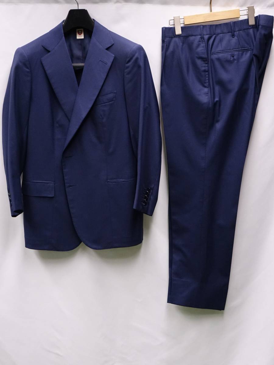 603 / 0322 finest quality pekola Ginza PECORA GINZAbi spoke suit wool super 150do trumpet -z navy 