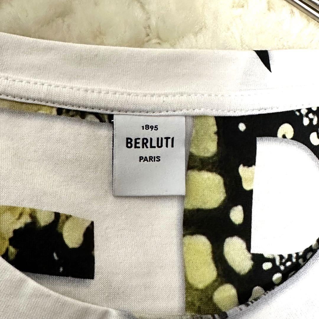 美品☆ BERLUTI ベルルッティ 総柄 Tシャツ マルチカラー ホールマーク