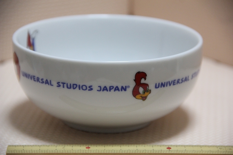 USJ ceramics made Woodpecker bowl search universal Studio Japan character pot goods glass mug 
