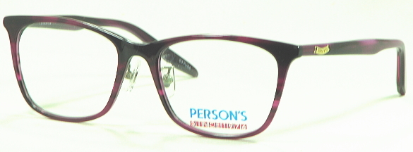 【PERSONS】パーソンズ　personsウエリントンメガネ　 PS-3014-3　鼻パット付セルメガネフレーム _画像1
