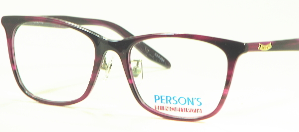 【PERSONS】パーソンズ　personsウエリントンメガネ　 PS-3014-3　鼻パット付セルメガネフレーム _画像3