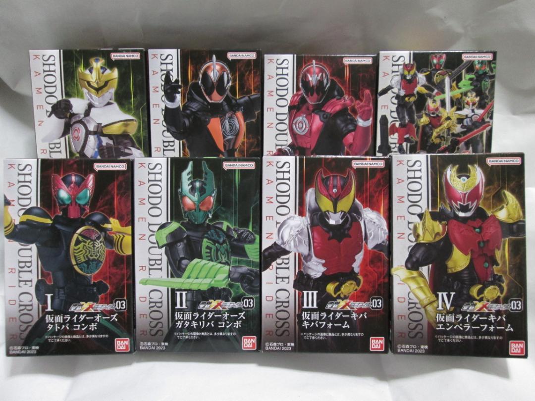 新品未開封　SHODO　仮面ライダー　BLACK RX クウガ W アクセル オーズ キバ イクサ ゴースト エボル ゴオマ エボルト エターナル セット_画像3