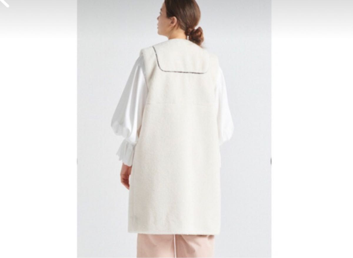 お値下げ新品 タグ付き yori ヨリ もこもこロングジレ