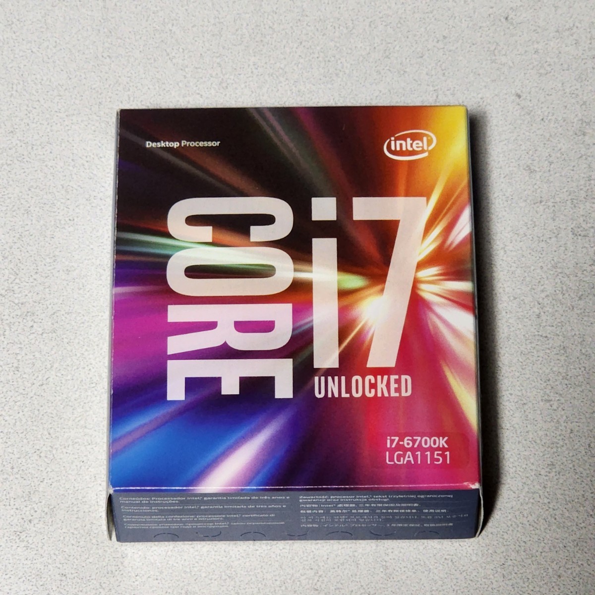 CPU Intel Core i7 6700K 4.0GHz 4コア8スレッド SkyLake PCパーツ