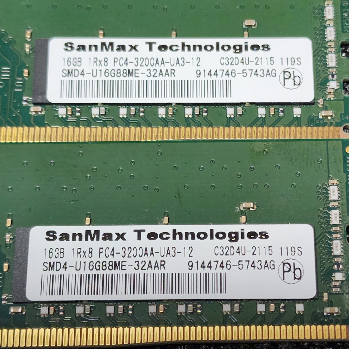 SanMax DDR4-3200MHz 32GB (16GB×2枚キット) SMD4-U16G88ME SanMax DDR4-3200MHz 32GB (16GB×2枚キット) SMD4-U16G88ME
