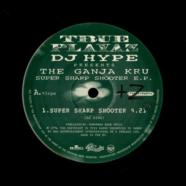 試聴 DJ Hype Presents The Ganja Kru - Super Sharp Shooter E.P. [2x12inch] Parousia UK 1996 D&B/Jungle_画像3