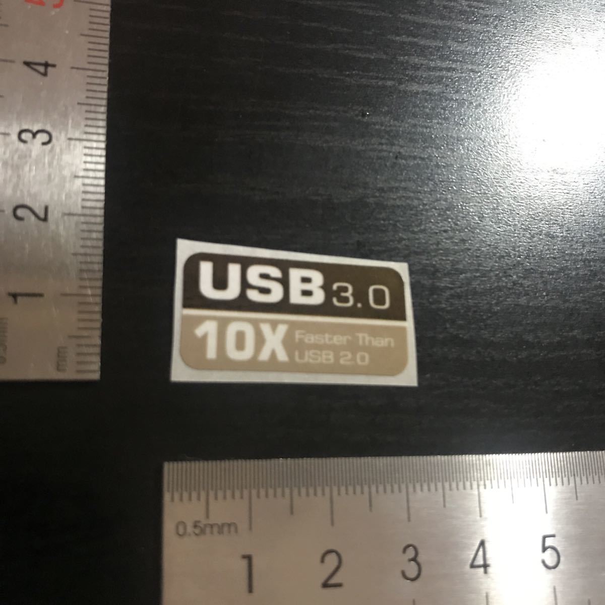 USB3.0 10x faster than 2.0パソコンエンブレムステッカーシール@2625_画像1