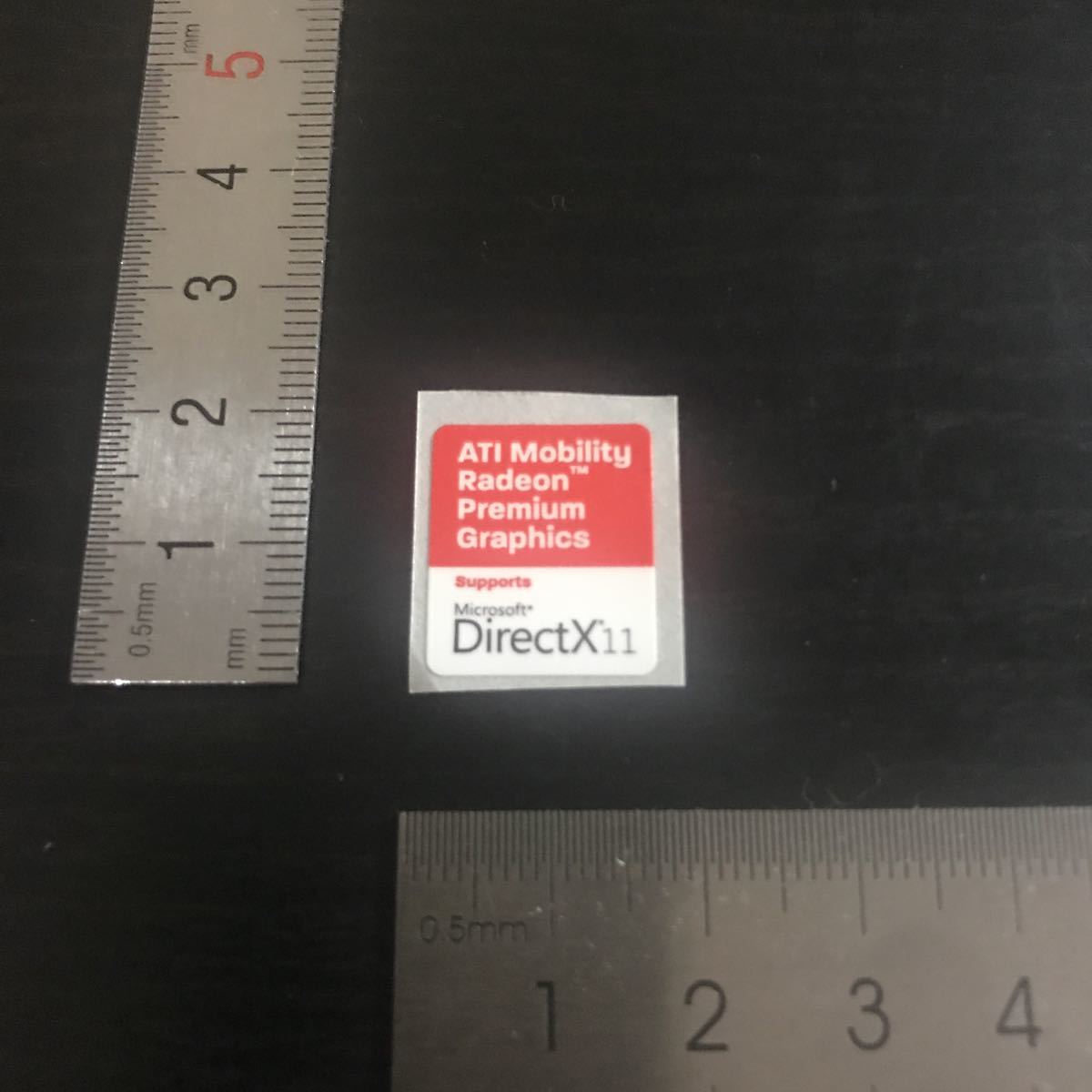 DirextX11 ATI Radeon premium Graphics personal computer emblem seal @1733