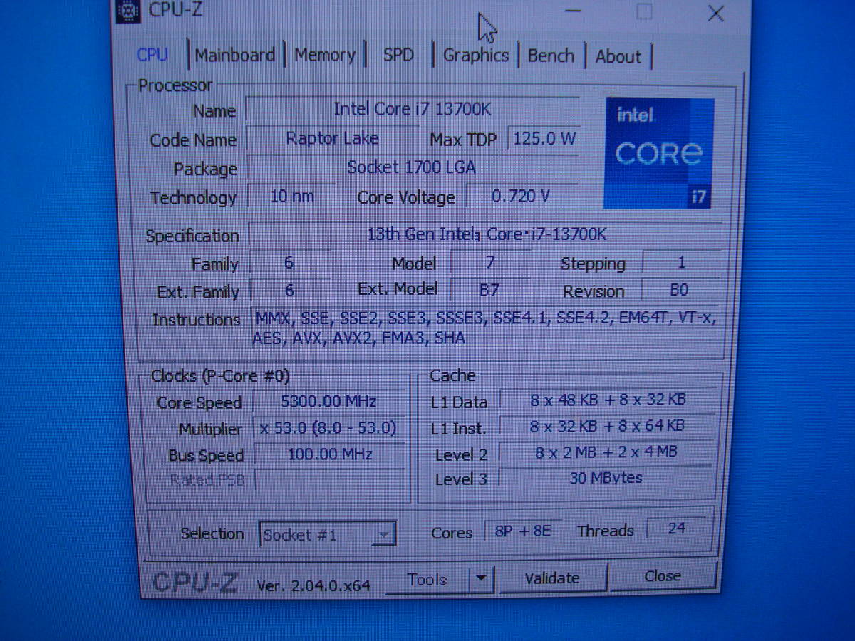 ンチマーク】 Intel Core i7 第13世代 Core i7-13700K 使用2か月の美品