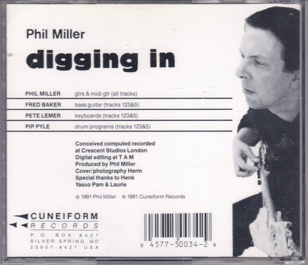 Phil Miller フィル・ミラー (=Hatfield And The North, In Cahoots, Matching Mole, National Health) - Digging In CＤの画像2