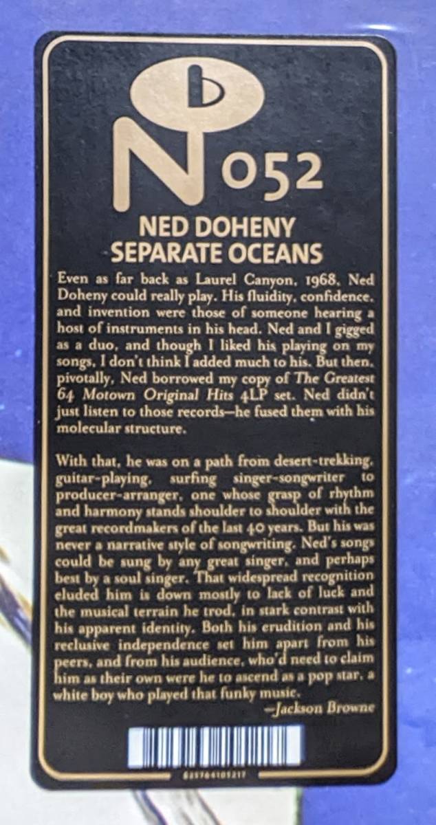 Ned Dohenynedo*dohi knee - Separate Oceans limitation repeated departure two sheets set analogue * record 