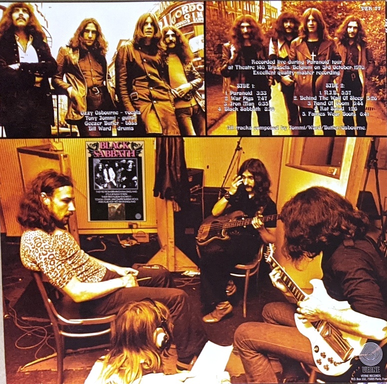 Black Sabbath ブラック・サバス - Live In Brussels 1970　限定アナログ・レコード_画像2