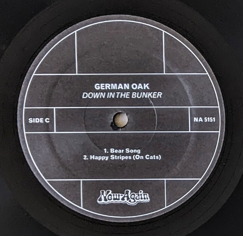 German Oak - Down In The Bunker 1,000枚限定ダウンロード・コード付再発リマスター二枚組アナログ・レコード