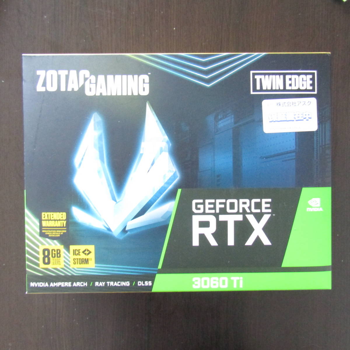 みです 動作確認済み ZOTAC Gaming GeForce RTX 3060 Ti Twin Edge 8GB