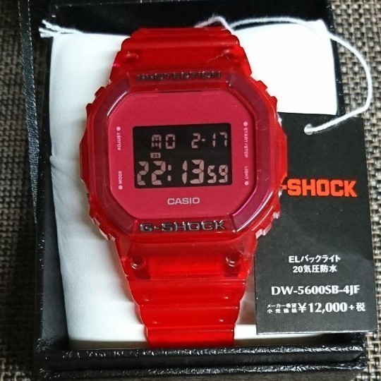 本物 男性 DW-5600SB-4JF 腕時計 新品 Series Skelton Color カラー