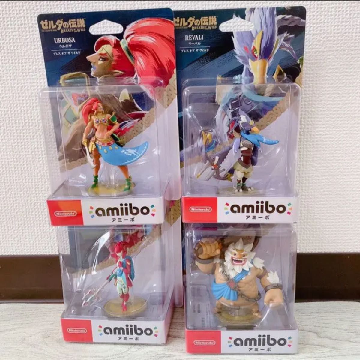 新品未開封 amiibo ゼルダの伝説 ブレス オブ ザ ワイルド 四人の英傑
