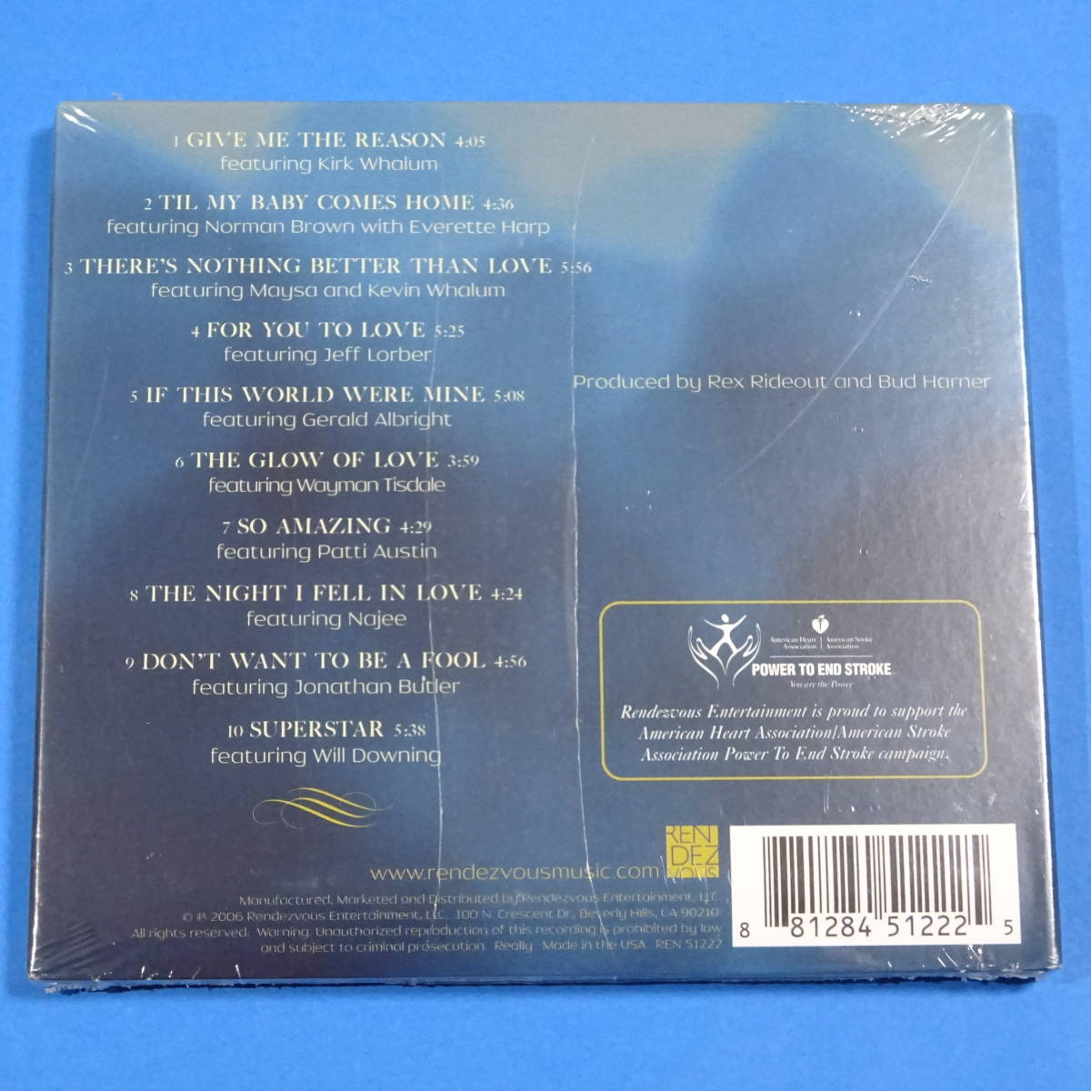 CD FOREVER, FOR ALWAYS, FOR LUTHER VOLUME II【シールド 未開封品】US盤 2006年 スムースジャズ V.A コンピレーションの画像2