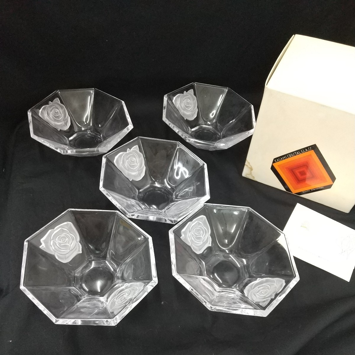 kagami crystal カガミクリスタル 灰皿 - 灰皿