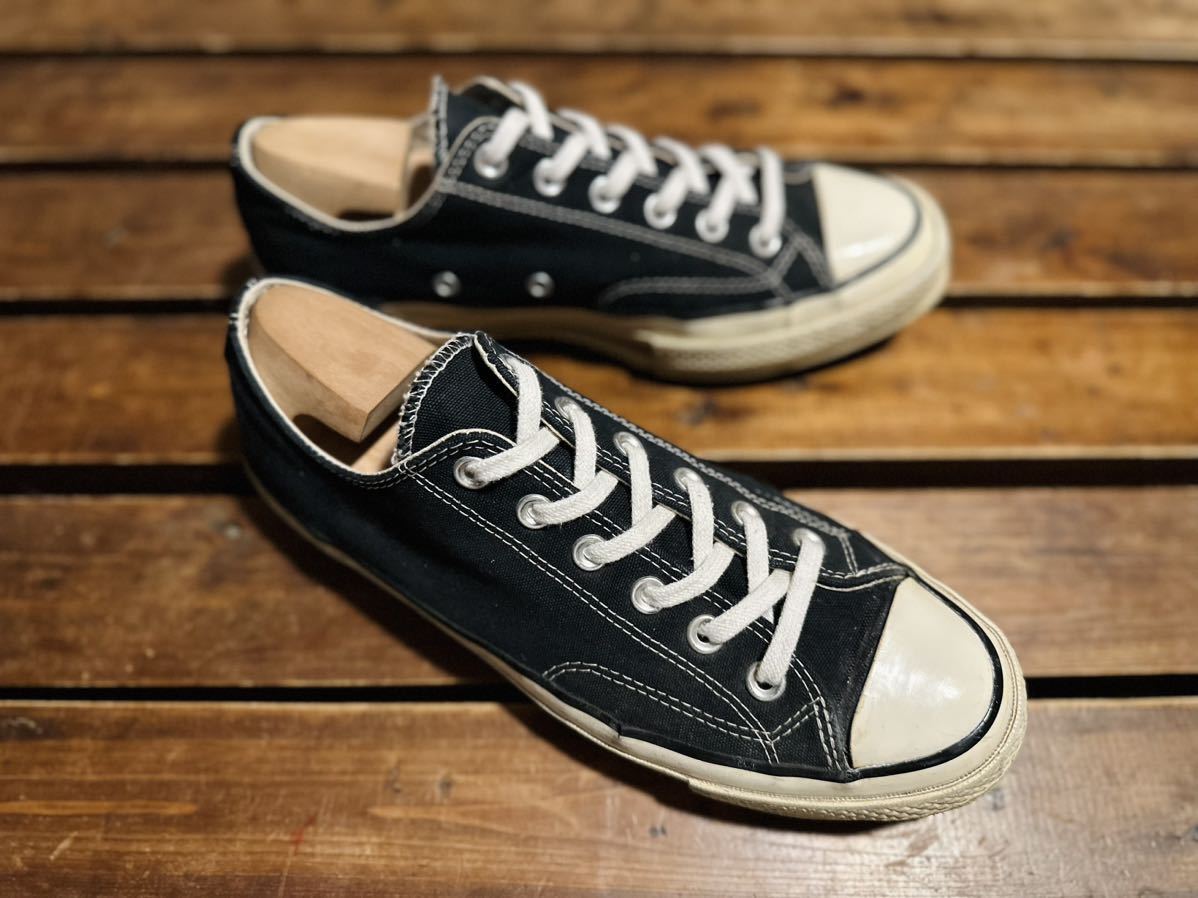 コンバース chuck Taylor チャックテイラー ct70 オールスター CONVERSE 三ツ星 OX ローカット LOW 26.5 265 ブラックの画像3