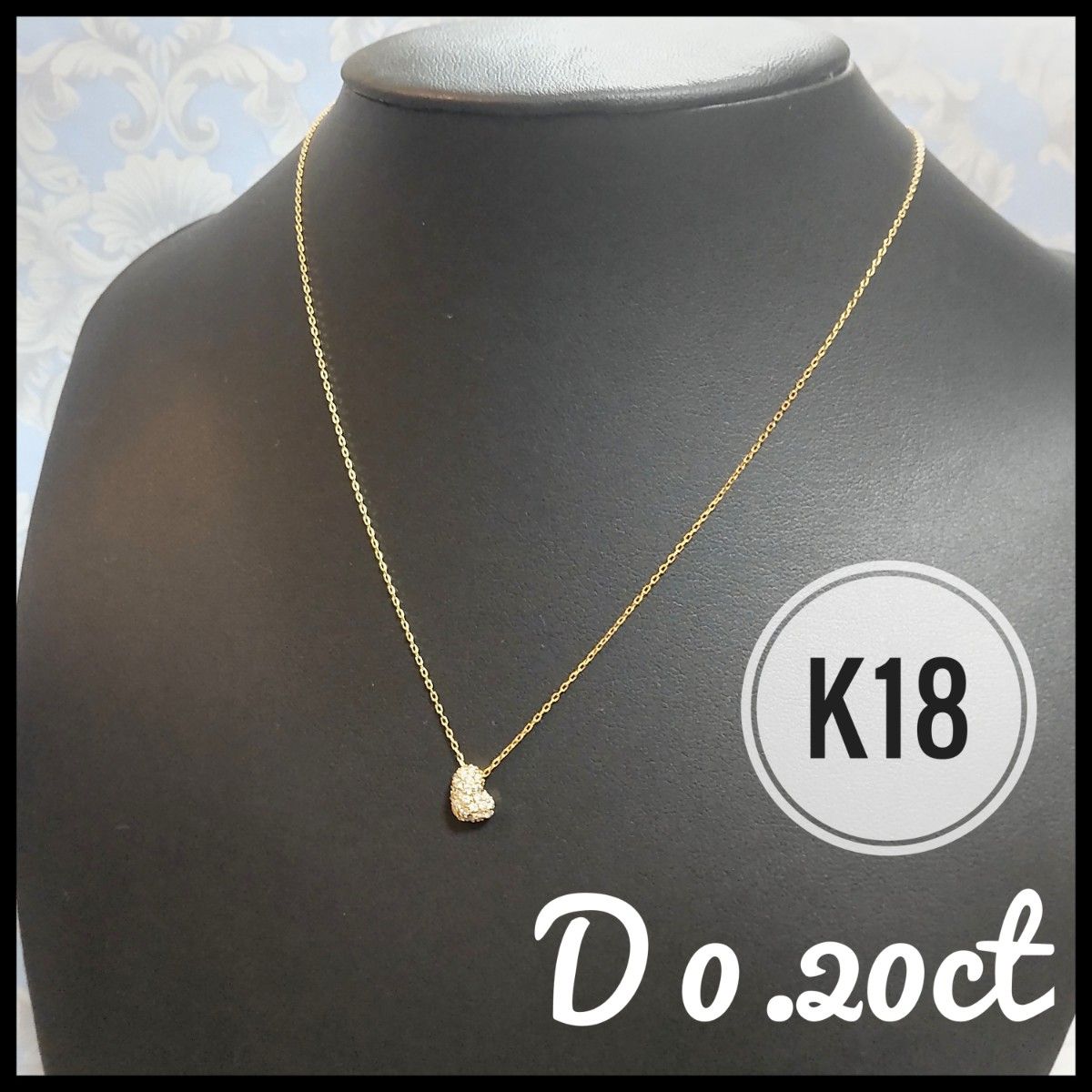 K18 ハート ダイヤモンド ネックレス 0.20ct - marconesimobiliaria.com.br