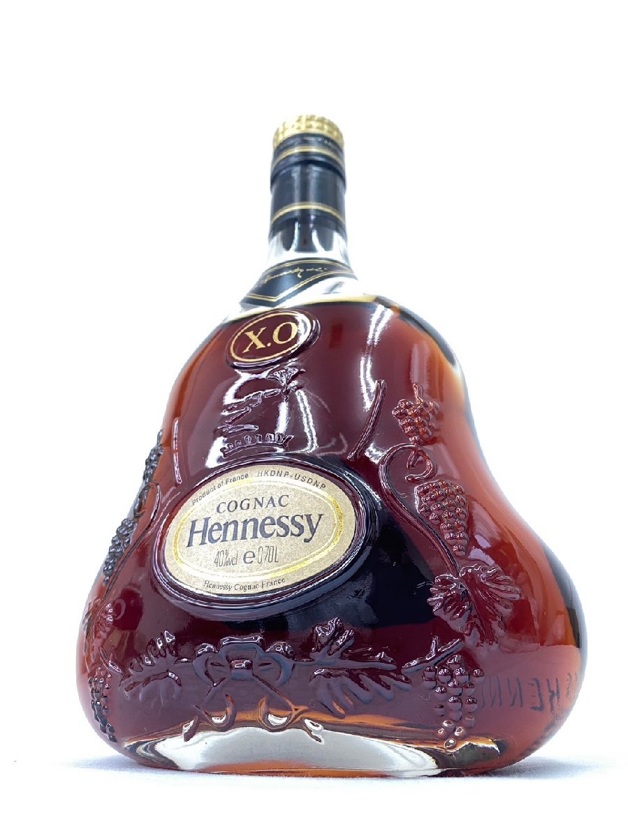 レッド系 Hennessy XO ヘネシーXO 金キャップ クリアボトル40%700ml