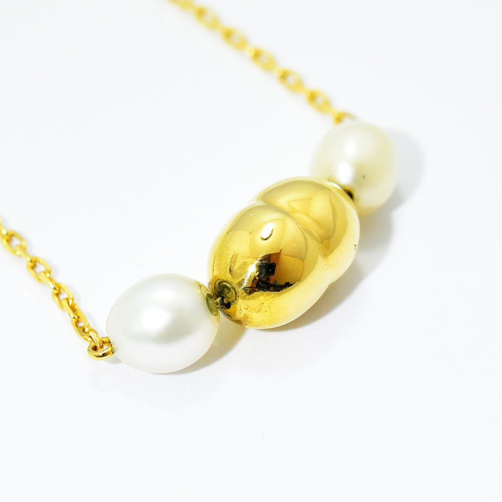 ミキモト ネックレス MIKIMOTO 真珠 パール K18 新品仕上げ