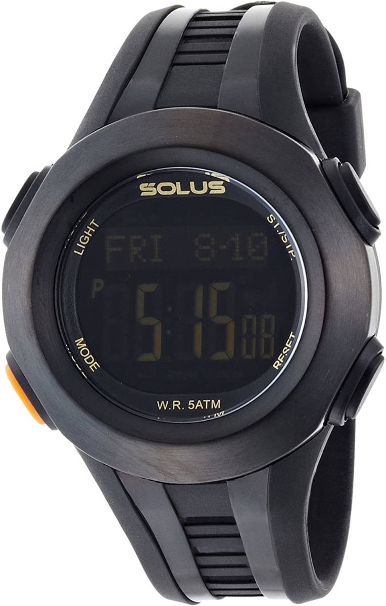 SOLUS [ solar s] sport watch maximum heart rate meter average heart . wristwatch Pro101 regular imported goods black 