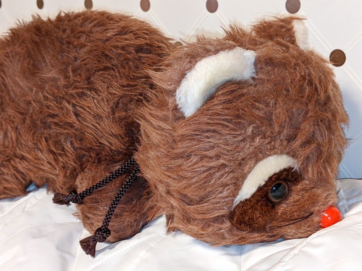 55cm レア 当時物 昭和レトロ たぬき あらいぐま ぬいぐるみ 人形