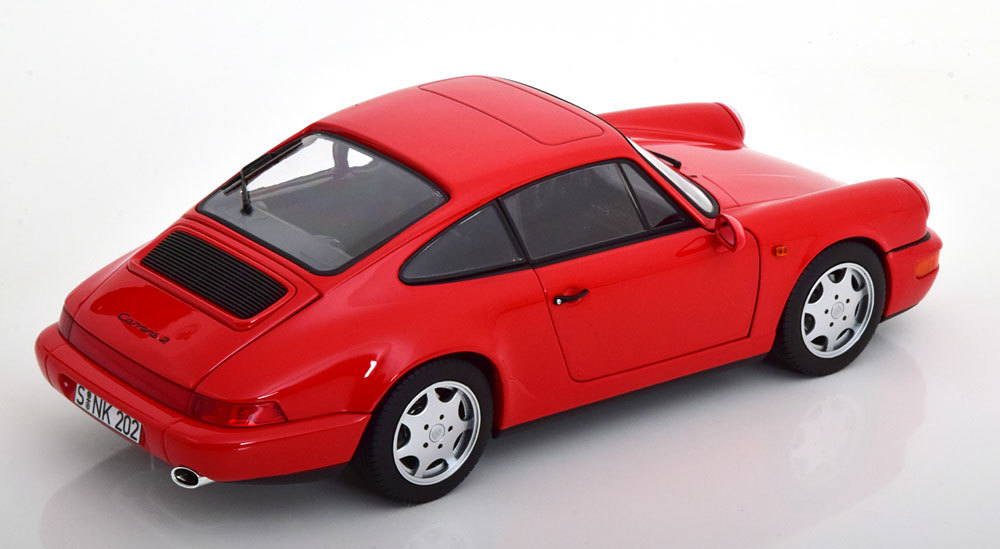 norev 1/18 Porsche 911 (964) Carrera 4 Coupe 1990 red Porsche Norev 