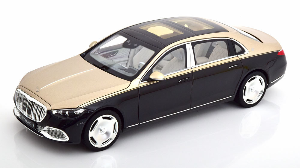 norev 1/18 Mercedes Benz Maybach S 680 4 Matic 2021 blackmetallic goldmetallic　メルセデス　ベンツ　マイバッハ　ノレブ