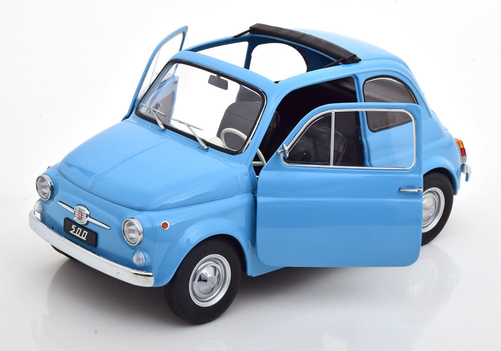 KK scale 1/12 Fiat 500 1968 ライトブルー ダイキャスト製 ビックスケールの画像6