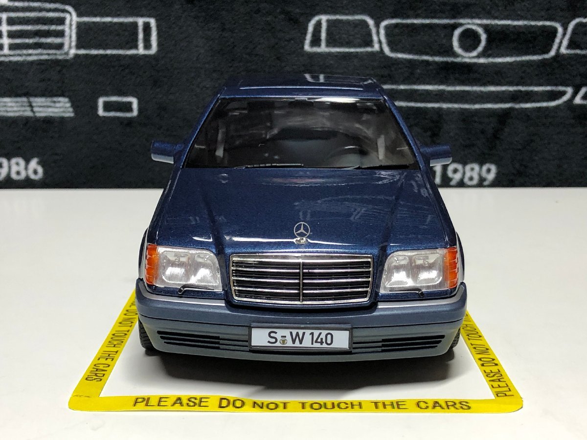iScale 1/18 Mercedes Benz S500 (W140) year 1994-98 azurit blue / Grayx　メルセデス　ベンツ_画像3