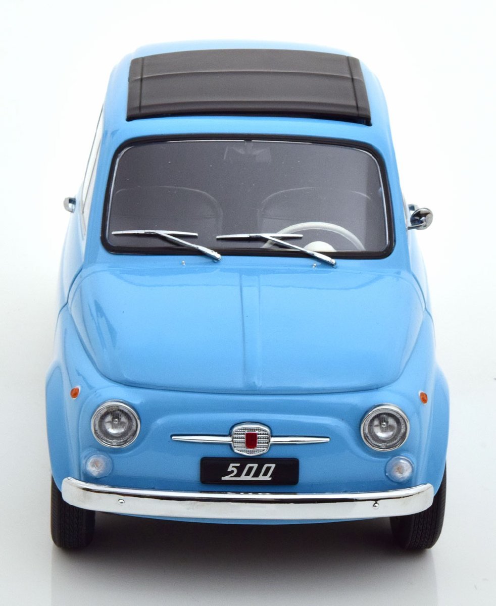 KK scale 1/12 Fiat 500 1968 ライトブルー ダイキャスト製 ビックスケールの画像3
