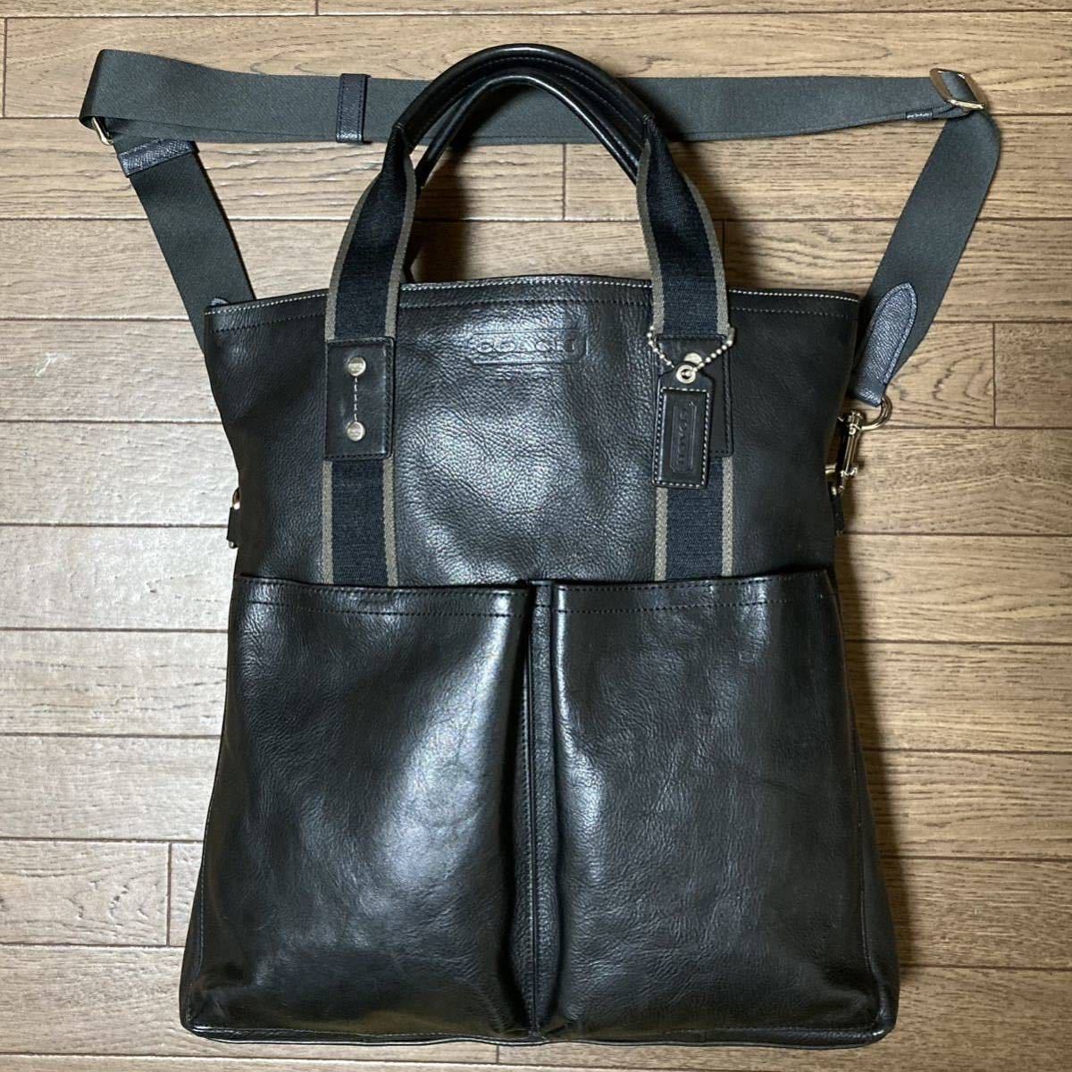 人気限定品 COACH - 逸品!COACHコーチ ヘリテージ ウェブレザー2WAY