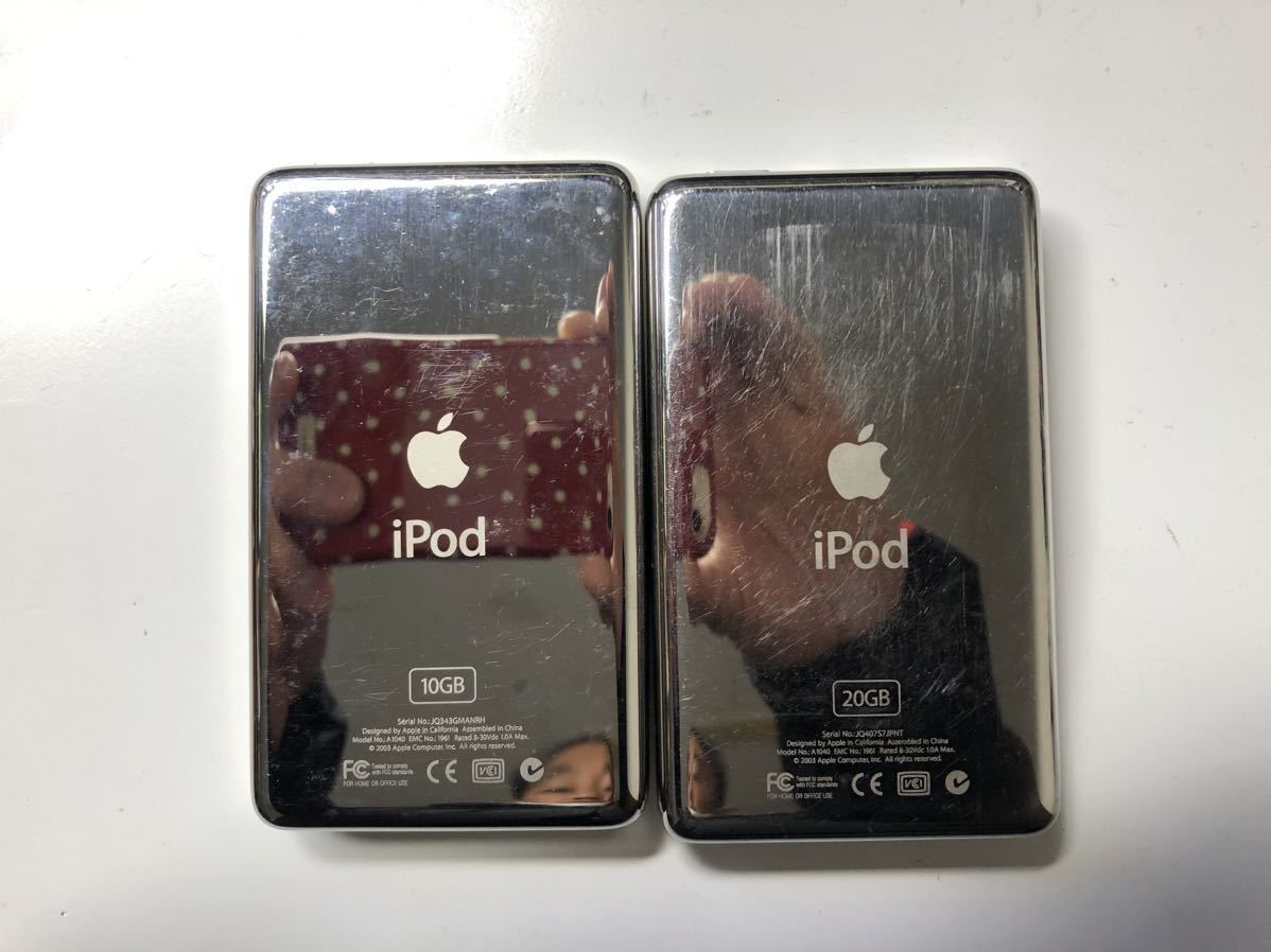 第3世代 iPod (iPod classic ) A1040 10GB&20GB 現状渡し 共に 第3世代 iPod (iPod classic ) A1040 10GB&20GB 現状渡し 共に
