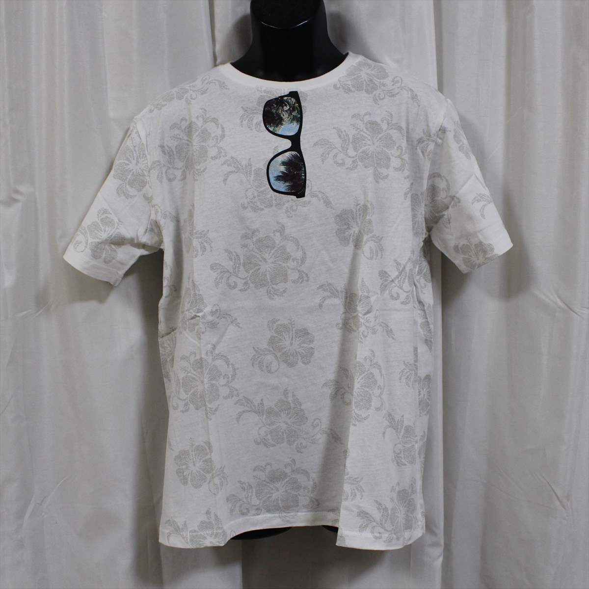 ピコ PIKO メンズ半袖Tシャツ ホワイト Mサイズ 新品 HAWAIIAN LONGBOARD WEAR_画像1