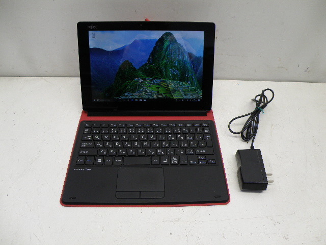 在庫処分】 FUJITSU！arrows！Win10！タブレット！キーボード付！QH34